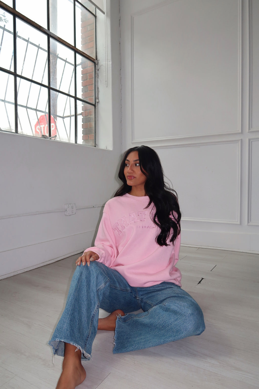 That Girl Crewneck- Pink