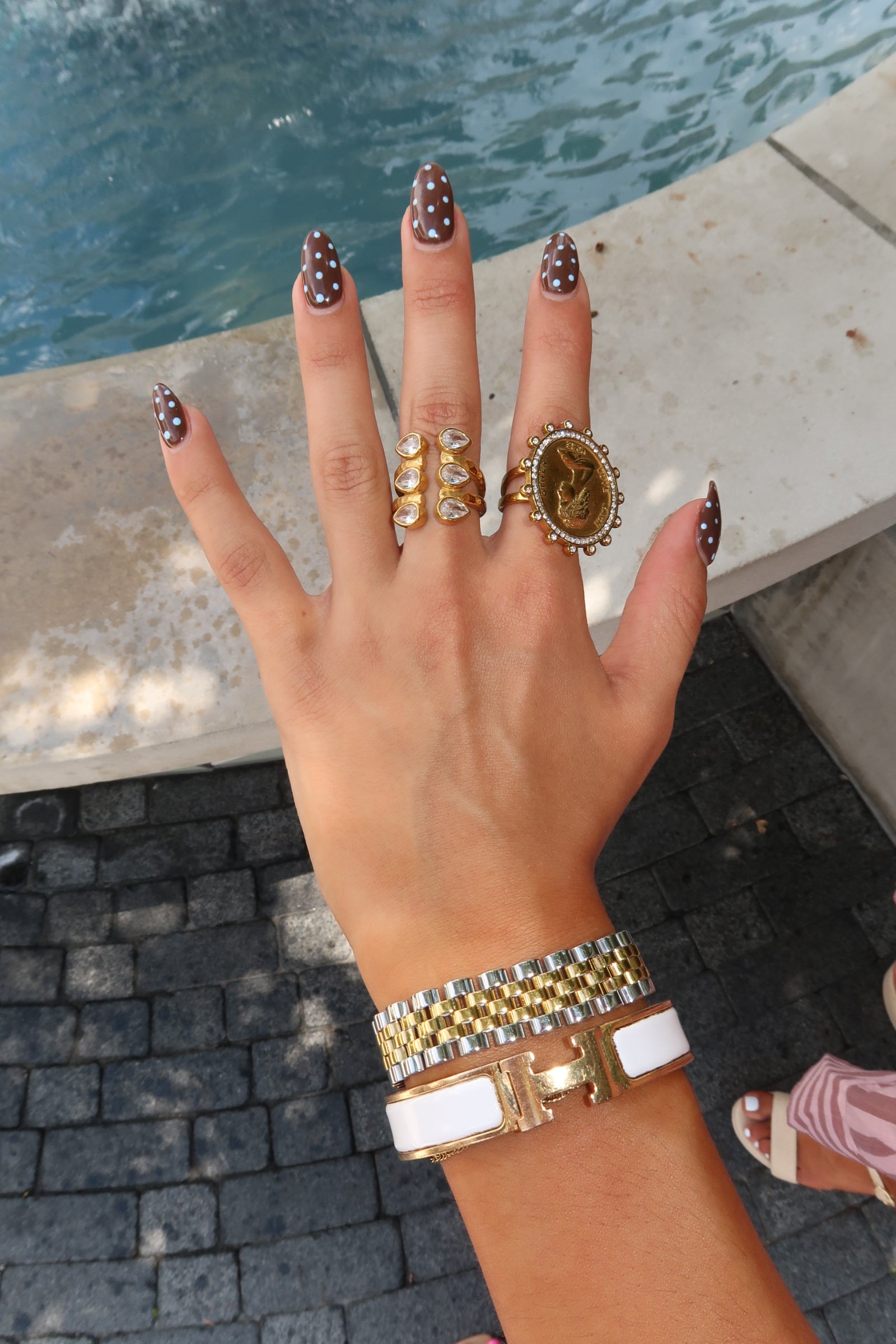 TWO TONED WATCH BRACELET