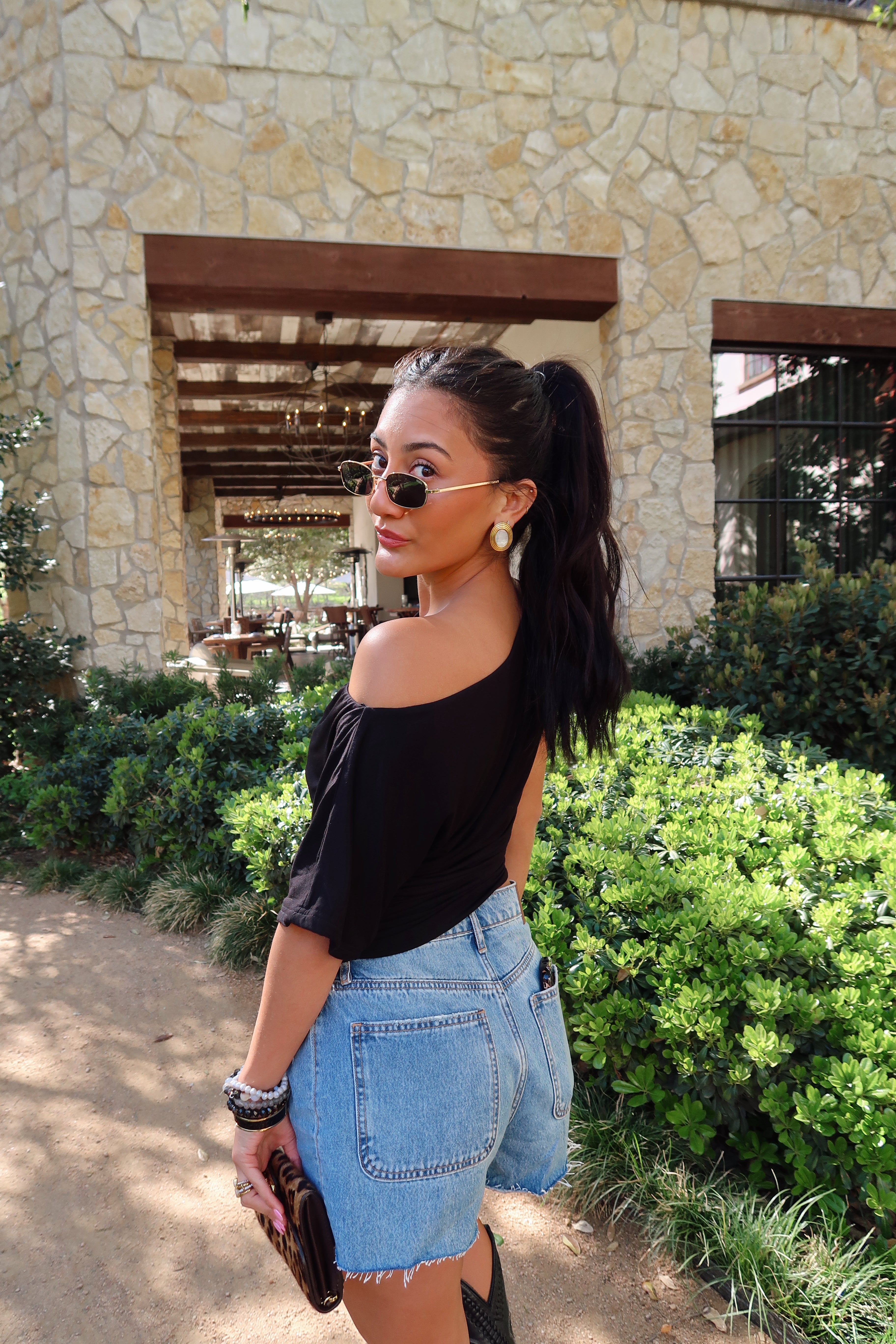 Saddle Up Shorts- Medium Wash