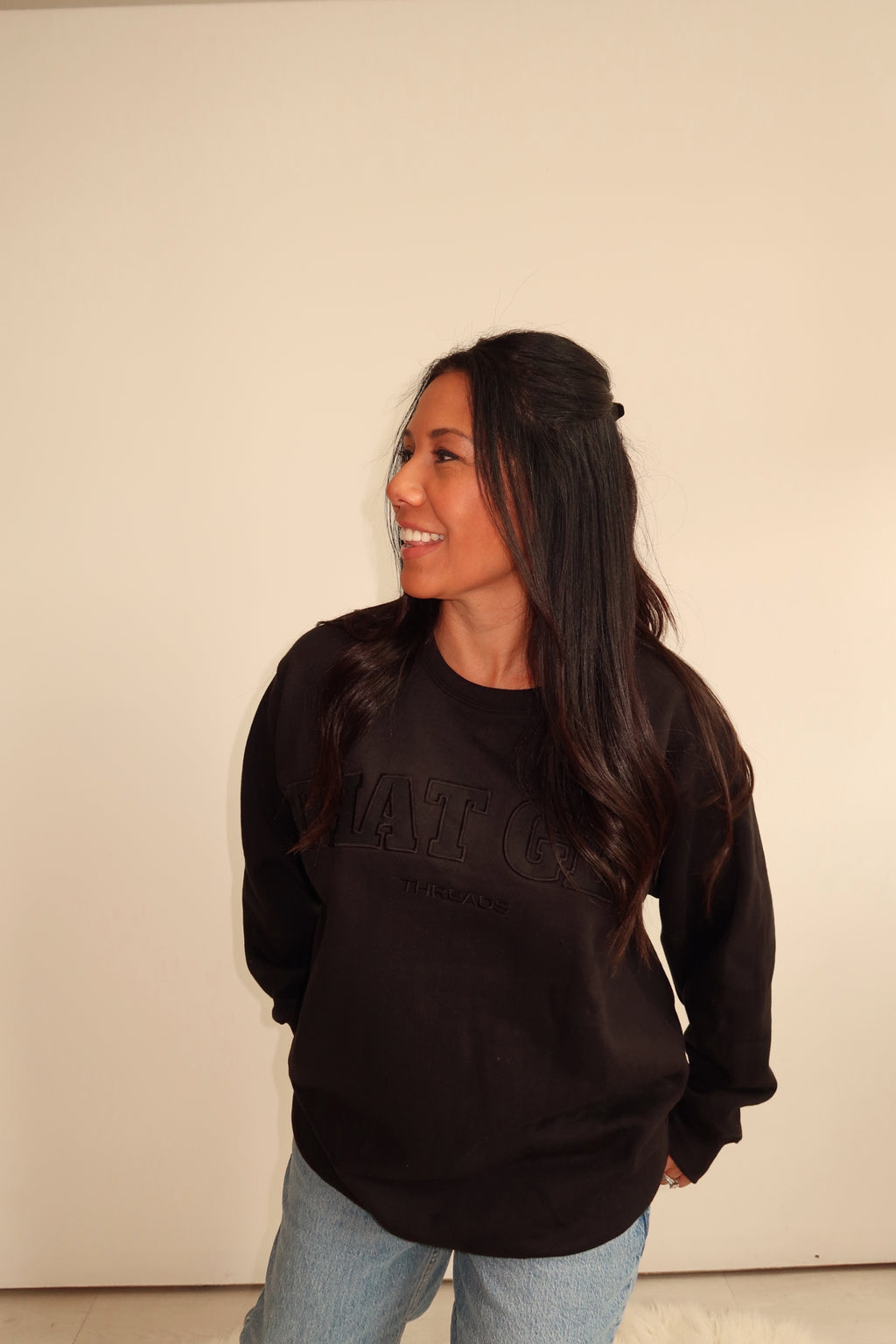 That Girl Crewneck- Black