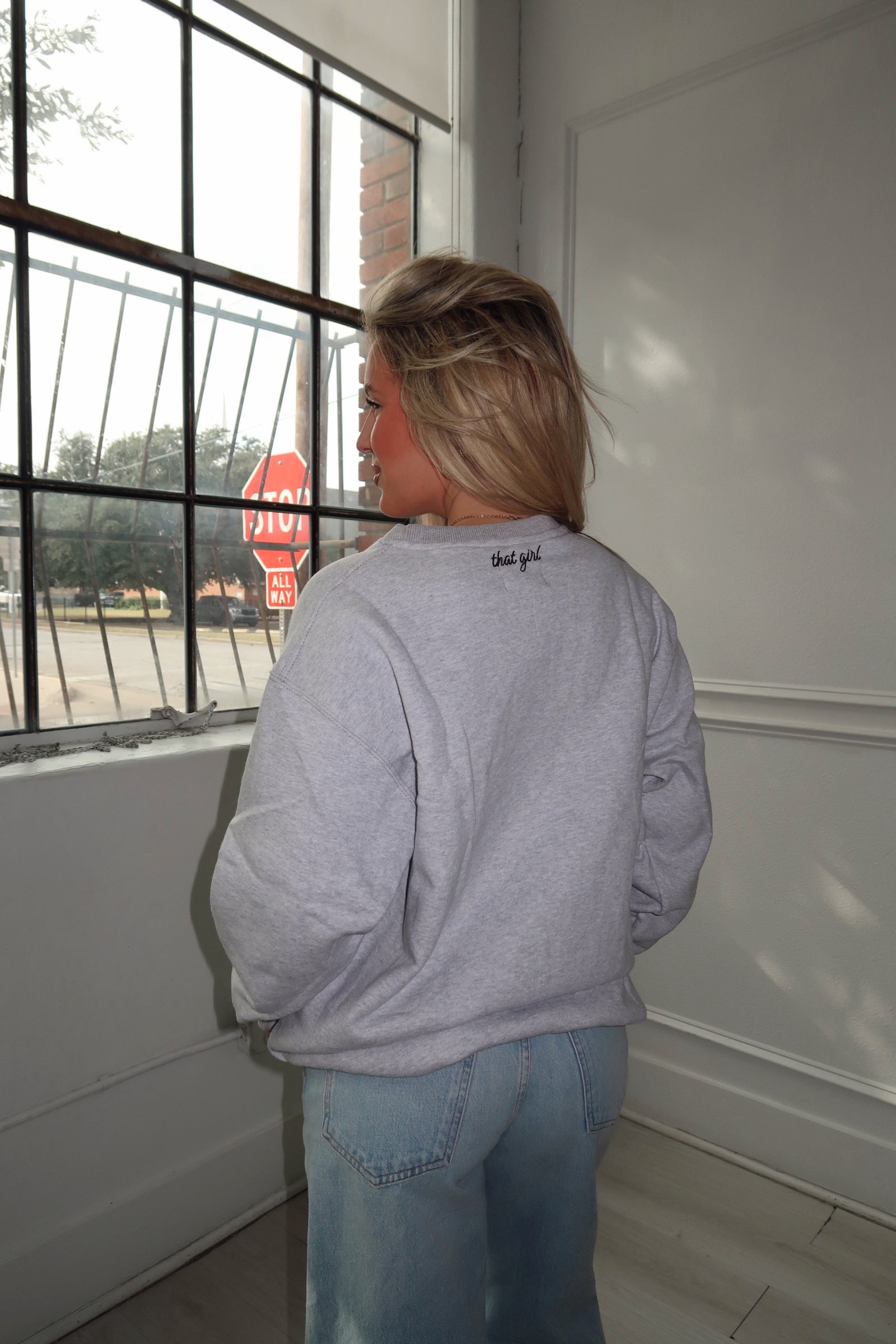 TGT Crewneck- Gray & black