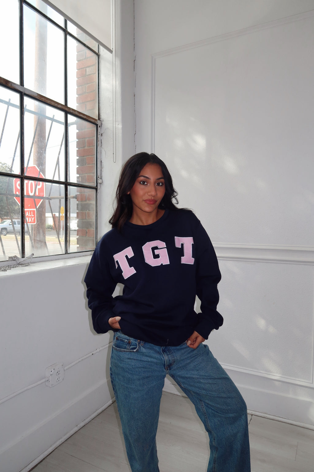 TGT Crewneck- Navy