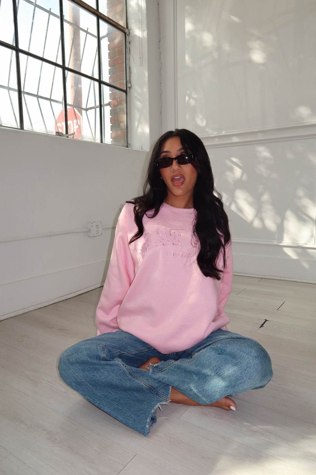 That Girl Crewneck- Pink